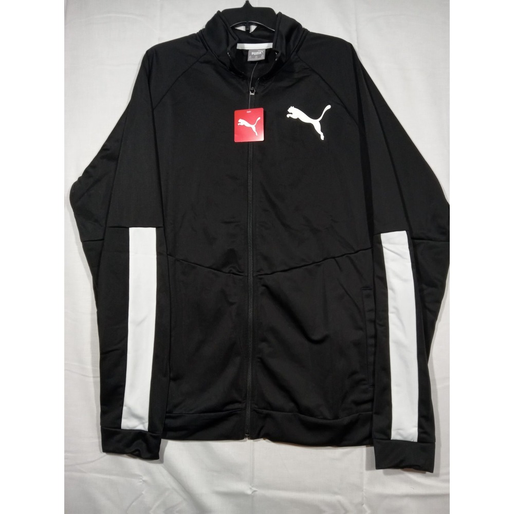 Puma Track Jackets Tricot Mens 2XLT Black Lightweight‎